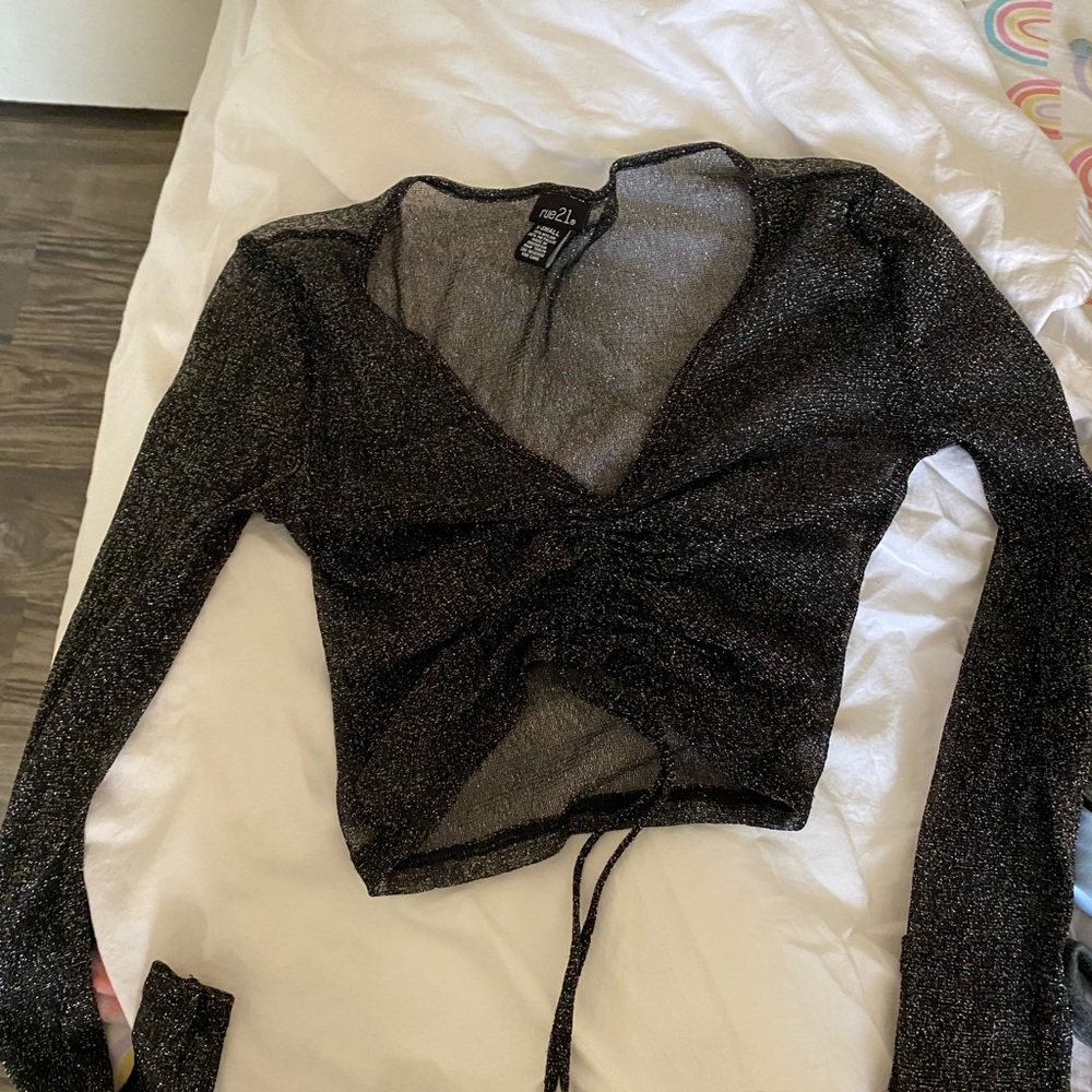 Top long sleeve see through